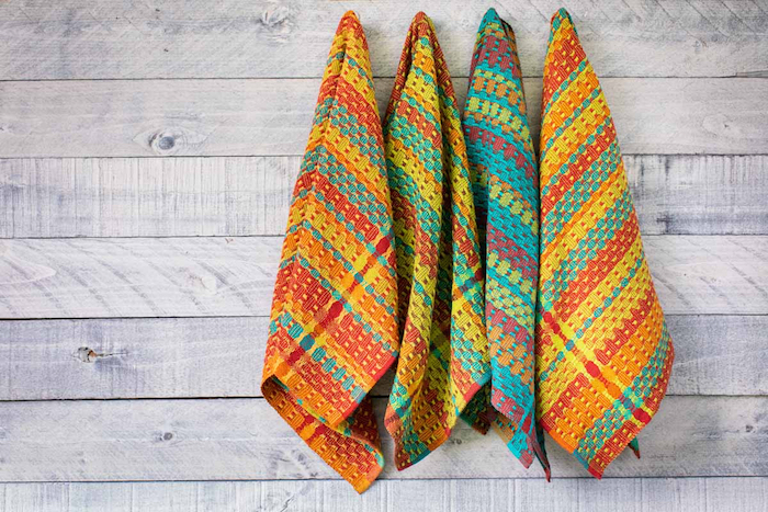 Hand woven Dish Towels & Dish Cloths Benefit Women Mayamam Weavers