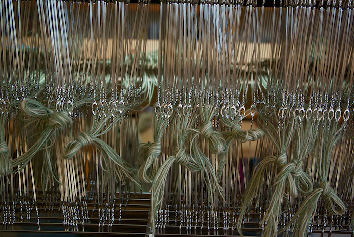 threading heddles for the Lakeside napkins