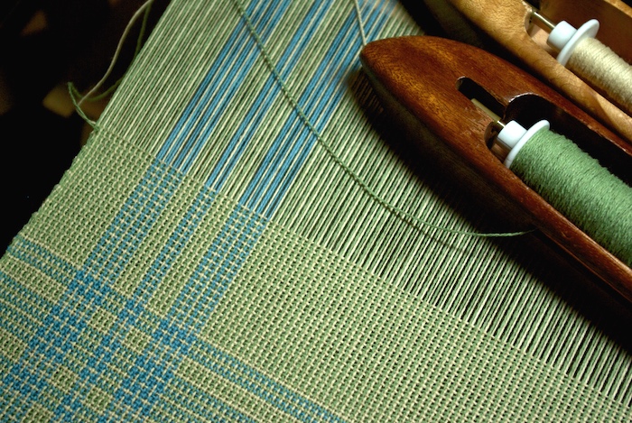 weaving one of the Lakeside napkins