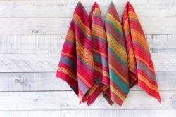 Zinnia patch kitchen towels