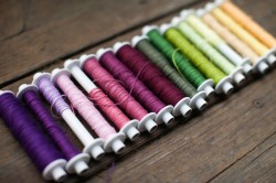 row of bobbins