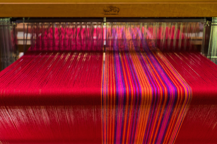 warp for rhododendron bouquet towels
