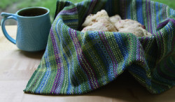 lazy summer day towel in a basket with scones